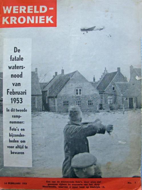 Wereldkroniek van 14-2-1953 over de watersnoodramp, Verzamelen, Tijdschriften, Kranten en Knipsels, Tijdschrift, Nederland, 1940 tot 1960