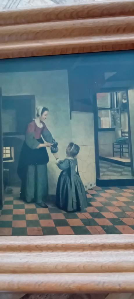 Schilderij/plaat Pieter de hooch, Antiek en Kunst, Kunst | Schilderijen | Klassiek, Ophalen of Verzenden