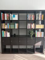 IKEA Kallax open kast in zwartbruin. Afmetingen: 182x182, Huis en Inrichting, Kasten | Boekenkasten, Ophalen of Verzenden, Gebruikt