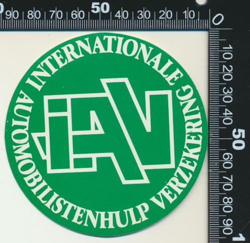 Sticker: Internationale Automobilistenhulp Verzekering, Verzamelen, Stickers, Zo goed als nieuw, Auto of Motor, Verzenden
