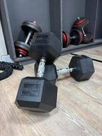 Nieuwe set hexagon dumbells a 27,5 kilo, D, C, A, Nieuw
