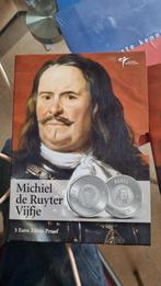 5 euro zilver proof, Michiel de Ruyter, Postzegels en Munten, Ophalen of Verzenden