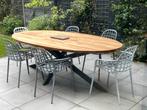 Vier witte tuinstoelen Albert Kuip van Zuiver, Tuin en Terras, Tuinstoelen, Ophalen, Zo goed als nieuw, Aluminium, Stapelbaar