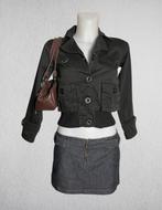Vintage cropped jacket, Verzenden, Zo goed als nieuw, Maat 34 (XS) of kleiner