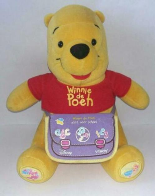 Winnie de Poeh gaat naar school Interactieve VTech knuffel, Verzamelen, Disney, Gebruikt, Knuffel, Winnie de Poeh of vrienden