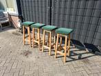 Mooie leuke Vintage barkruk 3 + 1 gratis. Zie advert,, Ophalen, Gebruikt, 60 tot 90 cm