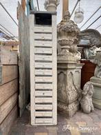 Per Sempre,Zeldzame Oude Smalle Ladenkast Zink met Hout, Ophalen of Verzenden
