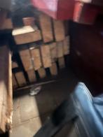 Houten balken uit klaslokaal - 5 m3, Doe-het-zelf en Verbouw, Hout en Planken, Ophalen, Gebruikt, Balk, Overige houtsoorten