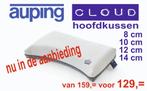 Auping Cloud kussens 8-10-12-14 cm ACTIEPRIJS, Huis en Inrichting, Eenpersoons, Wit, Nieuw, Ophalen of Verzenden