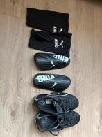 Voetbalschoenen + Scheenbeschermers Puma King, Maat XS of kleiner, Ophalen, Gebruikt, Set