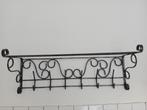 Vintage Metalen Wandkapstok met Rek, Huis en Inrichting, Woonaccessoires | Kapstokken, Wandkapstok, Gebruikt, Ophalen of Verzenden