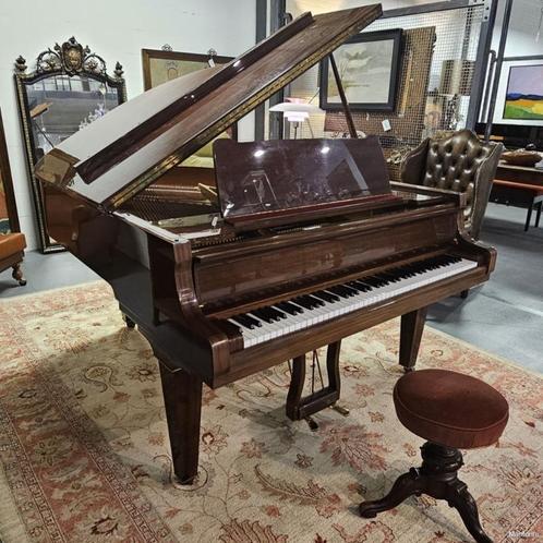 Pleyel vleugel in mahonie kast, bouwjaar 1978. 174 cm, Muziek en Instrumenten, Piano's, Gebruikt, Vleugel, Bruin, Hoogglans, Ophalen