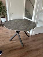 Eettafel rond 120cm (blad heeft verhuisschade), Huis en Inrichting, Tafels | Eettafels, Ophalen, Gebruikt, Rond, 100 tot 150 cm