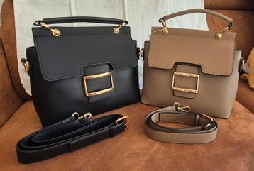 Zwart en beige tassen. OPRUIMING  beschikbaar voor biedingen