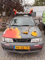 Saab 9-3 2.0T 110KW 2001 Rood met nieuwe APK tot 26 jan 2027, Voorwielaandrijving, 4 cilinders, Handgeschakeld, Particulier