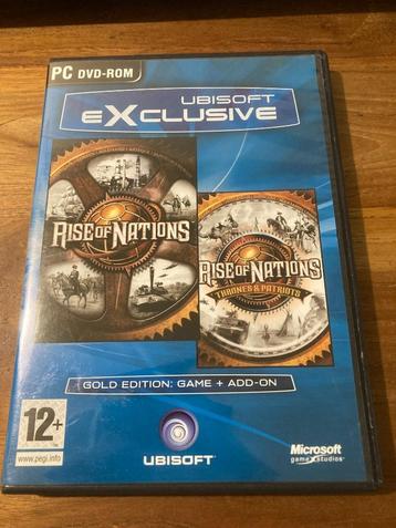 PC dvd-rom Rise Of Nations (Gold Edition: Game + Add-On) beschikbaar voor biedingen
