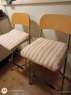 Inklapbare barkrukken met kussentjes, Ophalen, Gebruikt, Twee, Overige kleuren