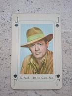 1959 Maple Leaf Gum Gregory Peck Speelkaart, Verzamelen, Ophalen of Verzenden, Gebruikt