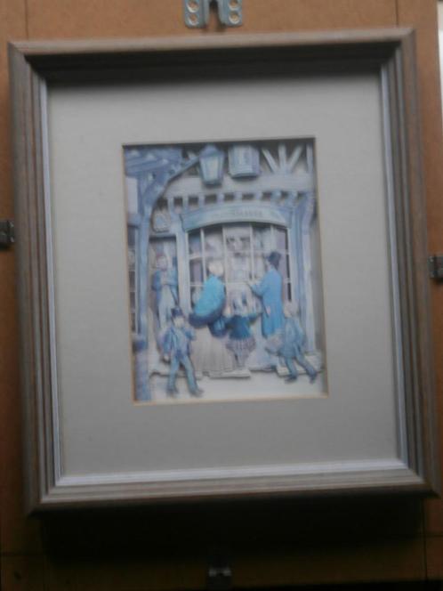 ANTON PIECK, Driedimensionale prent "" De Klokkemaker ""., Verzamelen, Foto's en Prenten, Gebruikt, Overige onderwerpen, Voor 1940