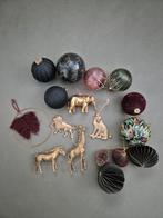 111 kersthangers/ kerstballen, goud, bordeaux, groen, zwart, Diversen, Ophalen, Zo goed als nieuw