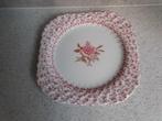 Bord 19,5 cm. 4kant "Rose Bouquet" Johnson Brothers, Antiek en Kunst, Antiek | Servies los, Ophalen of Verzenden