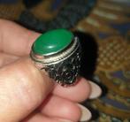 Ring maat 18 batu Giok Nefrite uit Indonesië, Sieraden, Tassen en Uiterlijk, Ringen, Ophalen of Verzenden, Zo goed als nieuw, 18 tot 19