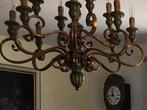 Hanglamp klassieke kroonluchter, Ophalen of Verzenden, Zo goed als nieuw, Hout, Klassiek