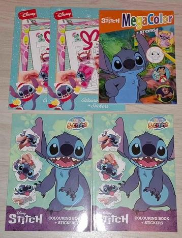DISNEY KLEURBOEKEN STITCH ANGEL LILO STICKERS OCEAAN DORY beschikbaar voor biedingen