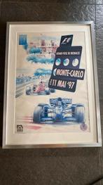 Originele Formule 1 affiche Monaco 1997 poster ingelijst, Ophalen of Verzenden, Zo goed als nieuw