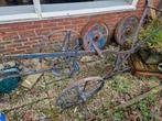 Oude paarden ploeg decoratie, Ophalen, Gebruikt, IJzer