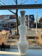 Wit glazen vaas 90 cm hoog, Huis en Inrichting, Woonaccessoires | Vazen, Wit, Ophalen of Verzenden, 75 cm of meer, Glas