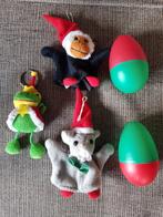 Kerstversiering: aapje+olifant met Kerst Ei, Kerst Kikker., Diversen, Kerst, Ophalen of Verzenden, Nieuw