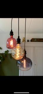Loods 5 Hanglamp met pendels + 3 LED Lampen, Huis en Inrichting, Lampen | Hanglampen, Ophalen of Verzenden, Zo goed als nieuw