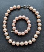 TI SENTO set ROZE PAREL; armband en ketting, Ophalen, Zo goed als nieuw, Roze, Met bedels of kralen