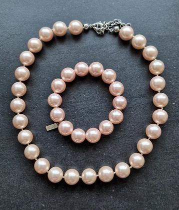 TI SENTO set ROZE PAREL; armband en ketting beschikbaar voor biedingen