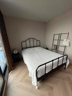 SAGSTUA BEDFRAME 140x200 ZWART, Huis en Inrichting, Ophalen, Zwart, 140 cm, Zo goed als nieuw