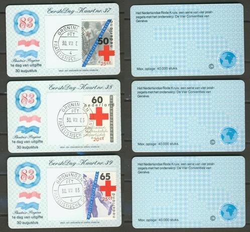 EersteDag Kaart Nr.37-38-39 1983 FilatelistischeDienst EK-13, Postzegels en Munten, Postzegels | Eerstedagenveloppen, Nederland