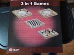 Gezelschap spellen. 3 in 1. NIEUW IN DE DOOS., Hobby en Vrije tijd, Gezelschapsspellen | Bordspellen, Ophalen of Verzenden, Nieuw