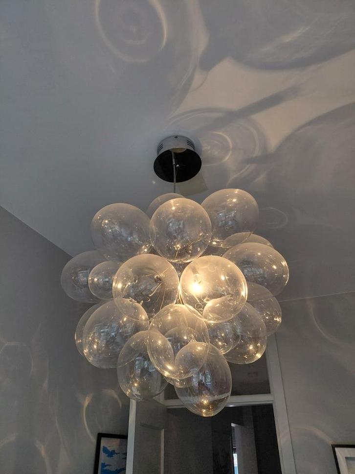 Bollen lamp design, Huis en Inrichting, Lampen | Kroonluchters, Zo goed als nieuw, Ophalen