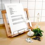 Relaxdays kookboekstandaard - Bamboe hout - 32 x 24 cm, Info@rm-mixshop.nl, Nieuw, Ophalen of Verzenden, Huygenslaan