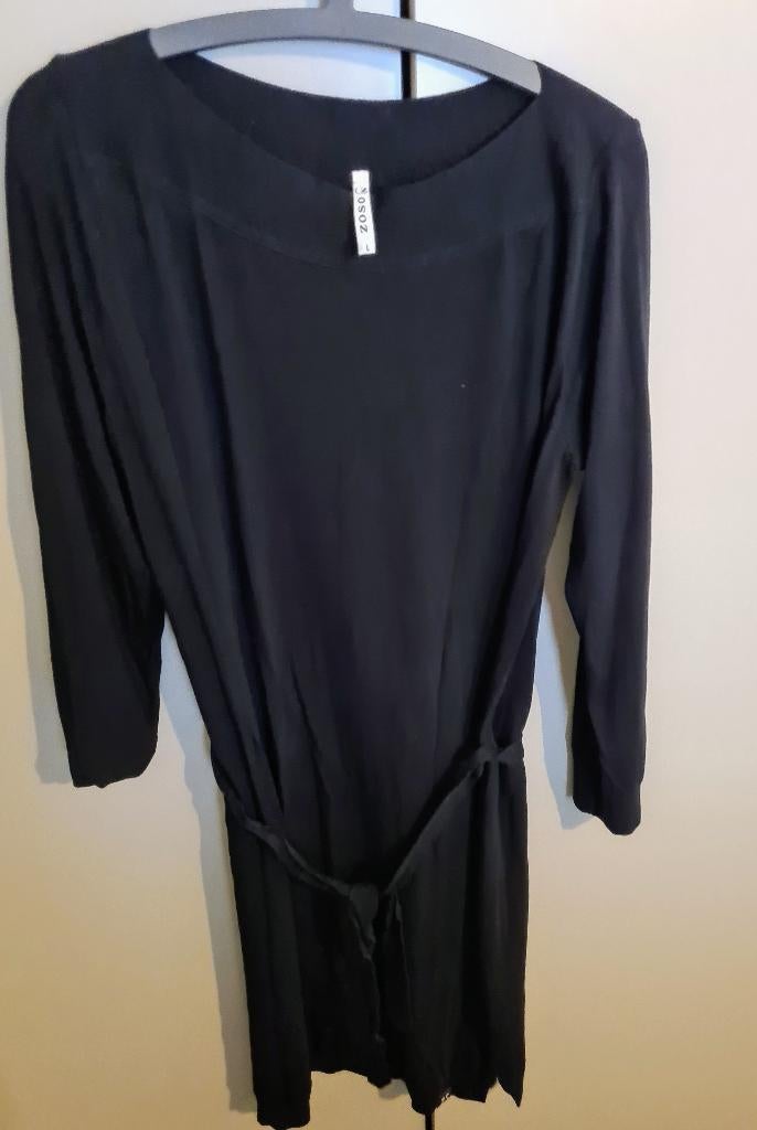 Zoso knitted zwart jurkje Maat L, Kleding | Dames, Maat 38/40 (M), Verzenden, Zwart, Nieuw