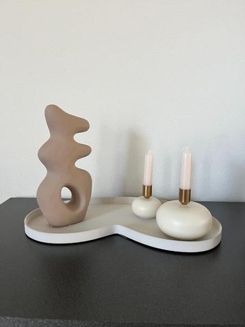 Vase The World plateau Villeta S ivory Nieuw! beschikbaar voor biedingen