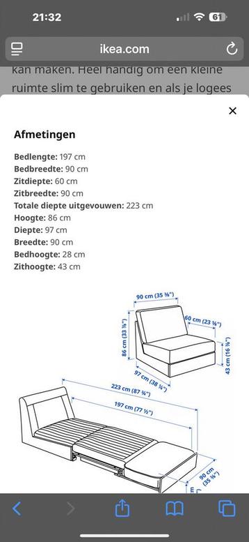 Kivik slaapbank - afbeelding 5