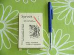 Vintage Sprook woordspel, Hobby en Vrije tijd, Gezelschapsspellen | Overige, Een of twee spelers, Ophalen of Verzenden, Zo goed als nieuw