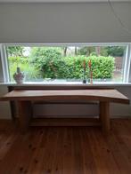 Teak houten tafel - side table, Huis en Inrichting, Ophalen, Teakhout, 200 cm of meer, Zo goed als nieuw