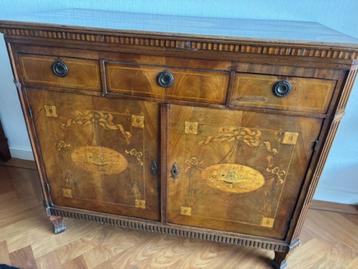 Ingelegd mahonie hout klap buffet beschikbaar voor biedingen