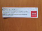 Pannenkoekenhuis Den Strooper 20% korting, Tickets en Kaartjes, Drie personen of meer, Kortingsbon, Overige typen