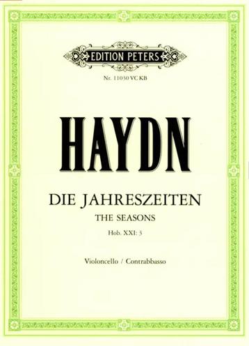 Haydn - Die Jahreszeiten Hob. XXI:3 Edition Peters beschikbaar voor biedingen