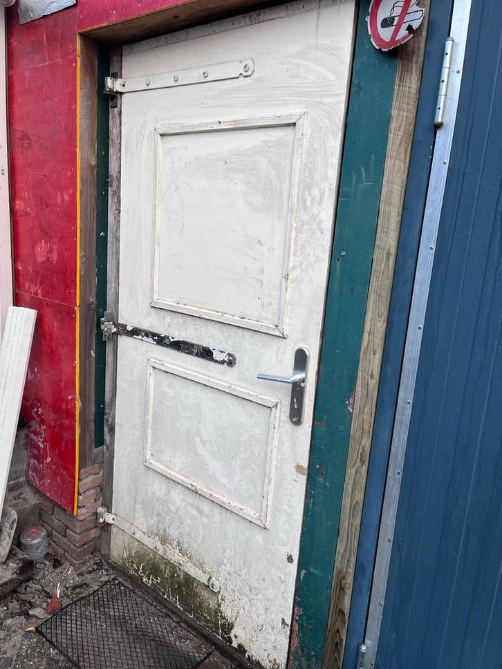 Houten Schuurdeur - Zonder Cilinder, Doe-het-zelf en Verbouw, Hout en Planken, Gebruikt, Ophalen