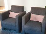 Twee fauteuils antraciet, Minder dan 75 cm, Zo goed als nieuw, 50 tot 75 cm, Ophalen